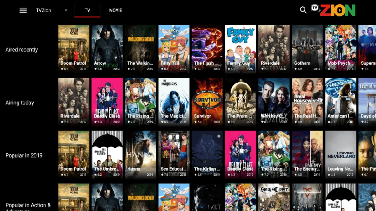 تطبيق TVZion APK أفضل بديل نتفليكس