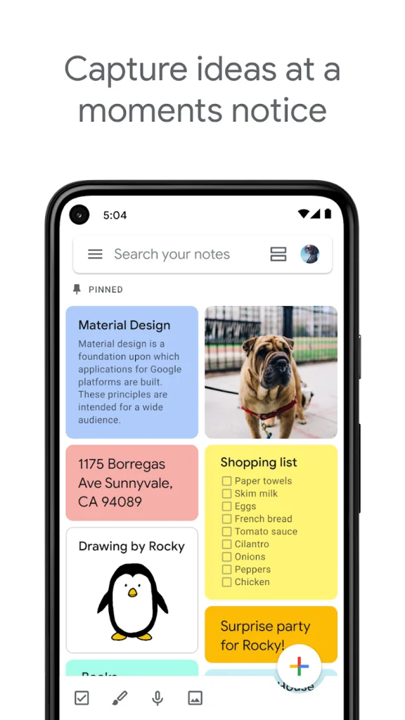 تحميل تطبيق جوجل كيب Google Keep آخر اصدار