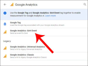 انشاء علامة للإصدار الجديد Google Analytics: GA4
